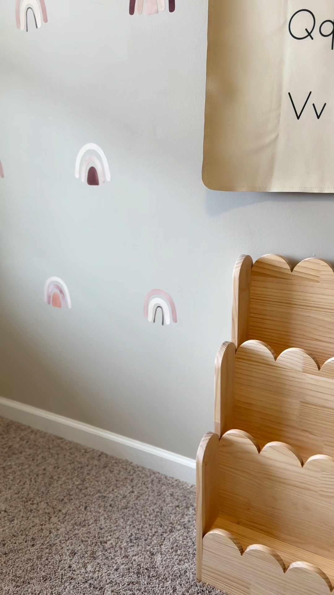 Cutest Amazon Montessori scalloped wood bookshelf. Perfect for toddlers’s room playroom.  

#LTKBump #LTKBaby #LTKHome