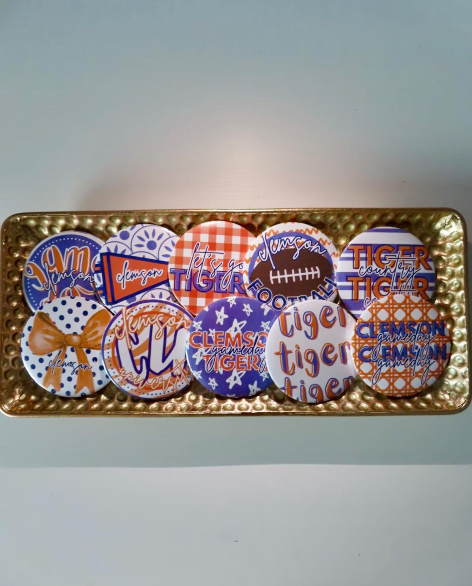 Clemson University College Game Day Buttons - Etsy | Etsy (US)
