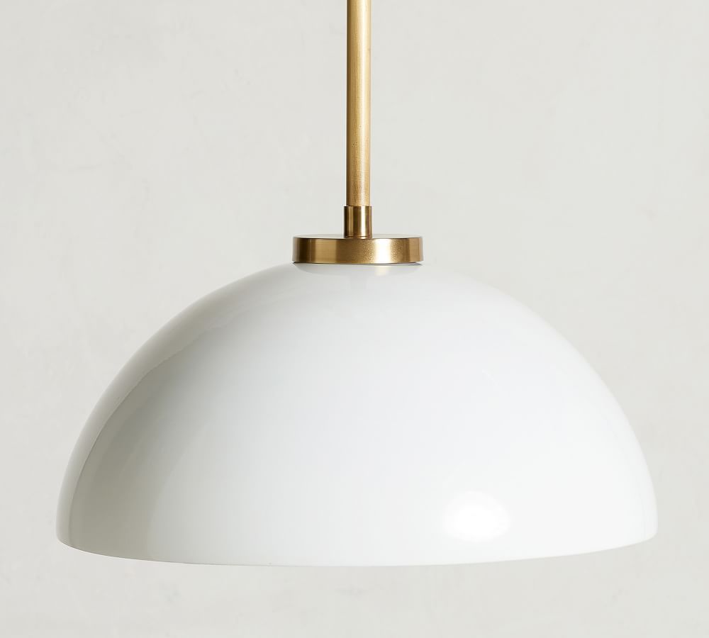 Luna Milk Glass Pendant | Pottery Barn (US)