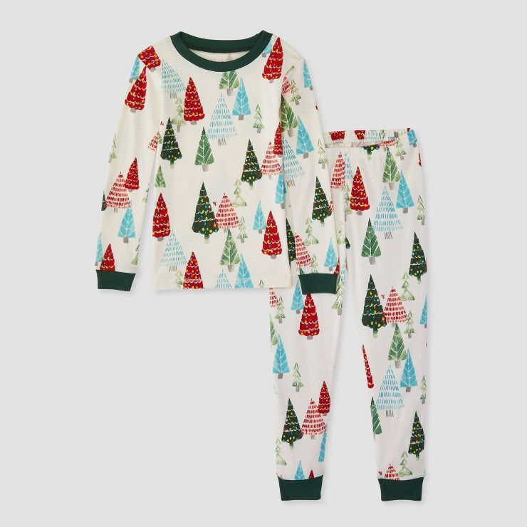 Burt's Bees Baby® Kids' Holiday 2pc Organic Cotton Pajama Set | Target