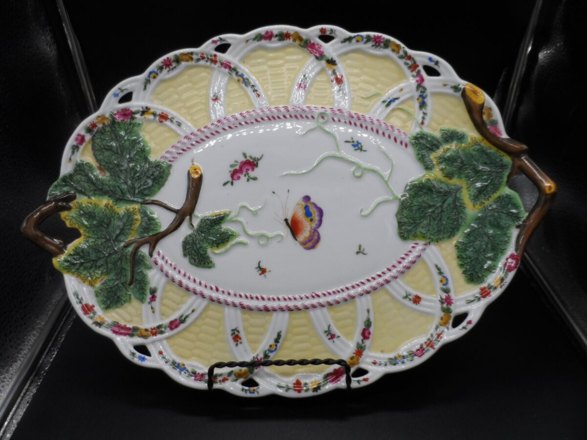 Chelsea House Platter Butterfly Flowers Trees Oval 13 3/4   | eBay | eBay US