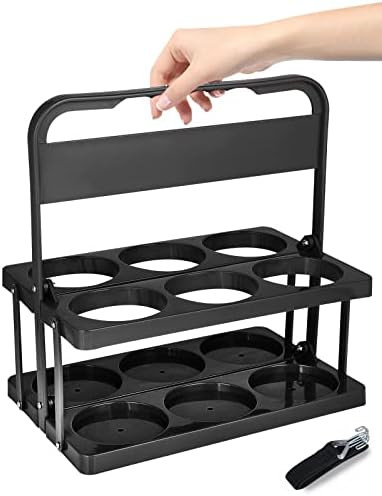 Foldable Plastic Beverage Carrier, Drink Carrier for Delivery,Reusable Drink Holder with Handle P... | Amazon (US)