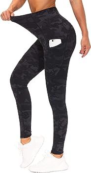 THE GYM PEOPLE Thick High Waist Yoga Pants with Pockets, Tummy Control Workout Running Yoga Leggi... | Amazon (US)