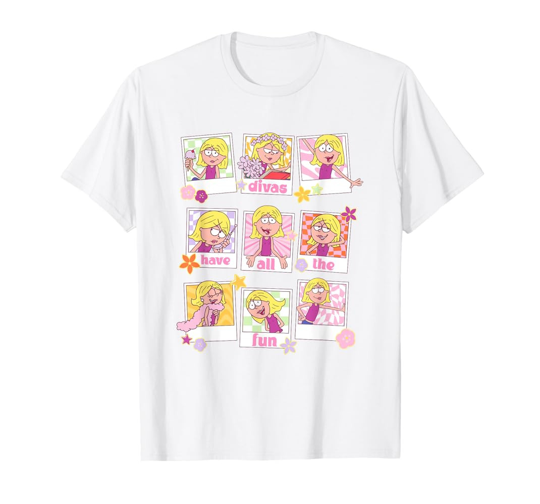 Disney Lizzy McGuire Divas Have All The Fun Big Chest Panels T-Shirt | Amazon (US)