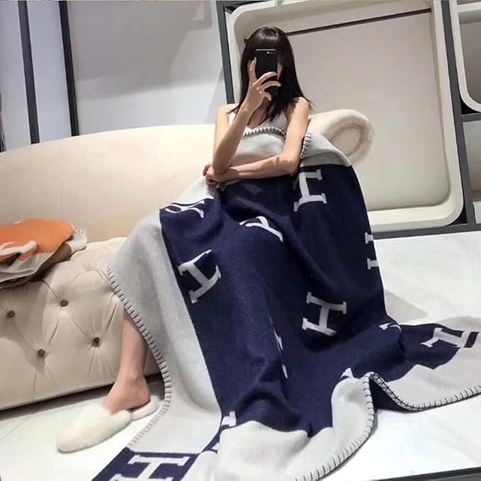 H Blankets Baby Blanket Fuzzy Sherpa Fleece Blankets Soft Warm Receiving Blankets for Toddler Inf... | Amazon (US)