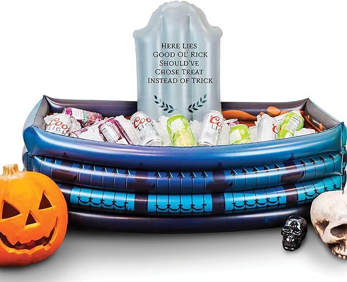40" Inch Inflatable Graveyard Halloween Drink Cooler Party Beverage Holder - Drink Cooler and Ice... | Amazon (US)