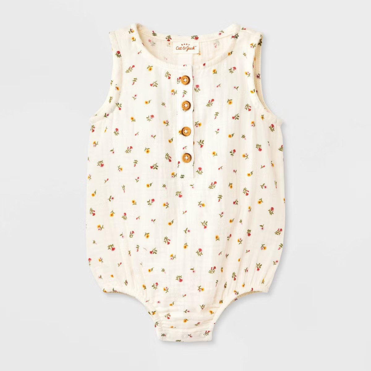 Baby Girls' Gauze Romper - Cat & Jack™ | Target