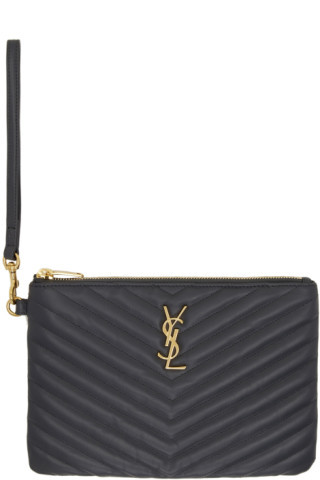 Grey Monogramme A5 Pouch | SSENSE 