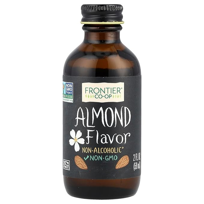 Frontier Co-op Organic Almond Extract, 2 Ounce Glass Jar, Warm Sugar-free Vegan Flavor for Desser... | Amazon (US)