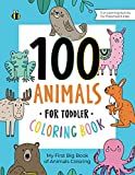 100 Animals for Toddler Coloring Book: My First Big Book of Easy Educational Coloring Pages of An... | Amazon (US)