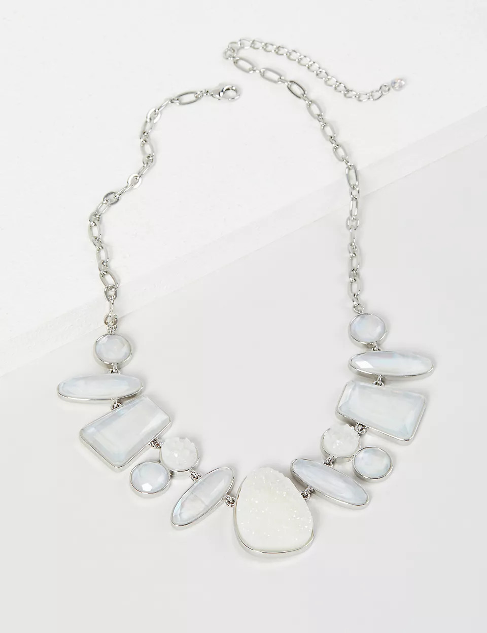 Resin & Faux-Druzy Necklace | Lane Bryant (US)