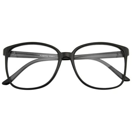Emblem Eyewear - Oversized Glasses Large Horned Rim Clear Lens Thin Glasses | Walmart (US)