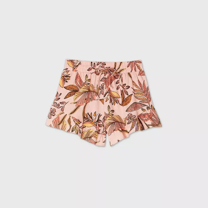 Women's High-Rise Drawstring Waist Ruffle Shorts - Wild Fable™ (Regular & Plus) | Target