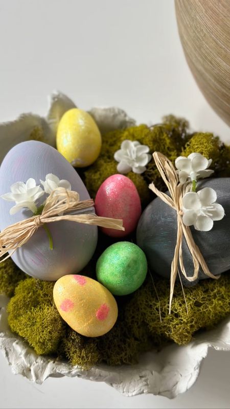 Easy velvety Easter egg craft for your Easter decor! 

#LTKSeasonal #LTKsalealert #LTKhome