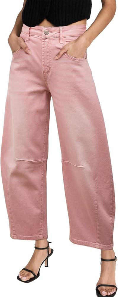 Sidefeel Women's Barrel Jeans Wide Leg Vintage Mid Rise Y2k Baggy Boyfriend Ankle Denim Pants | Amazon (US)