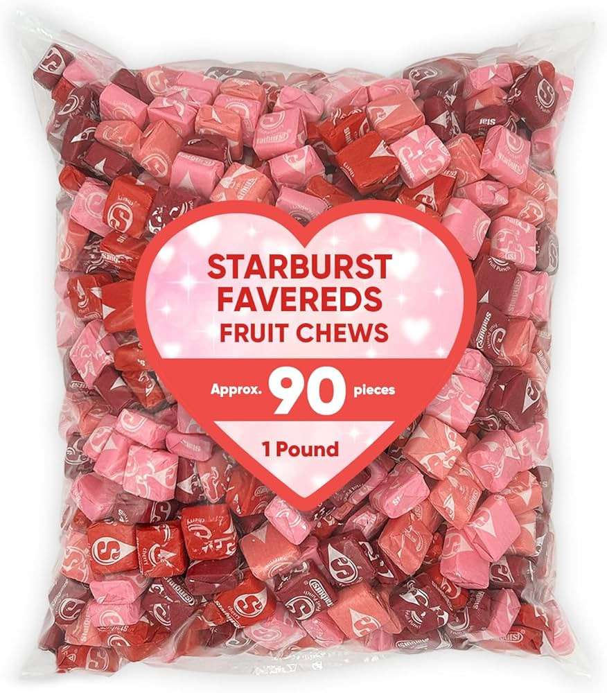 Strburst Favereds Fruit Chews 1 Pounds of Approx 90 Individually Wrapped Chewy Candy Pieces - Bul... | Amazon (US)