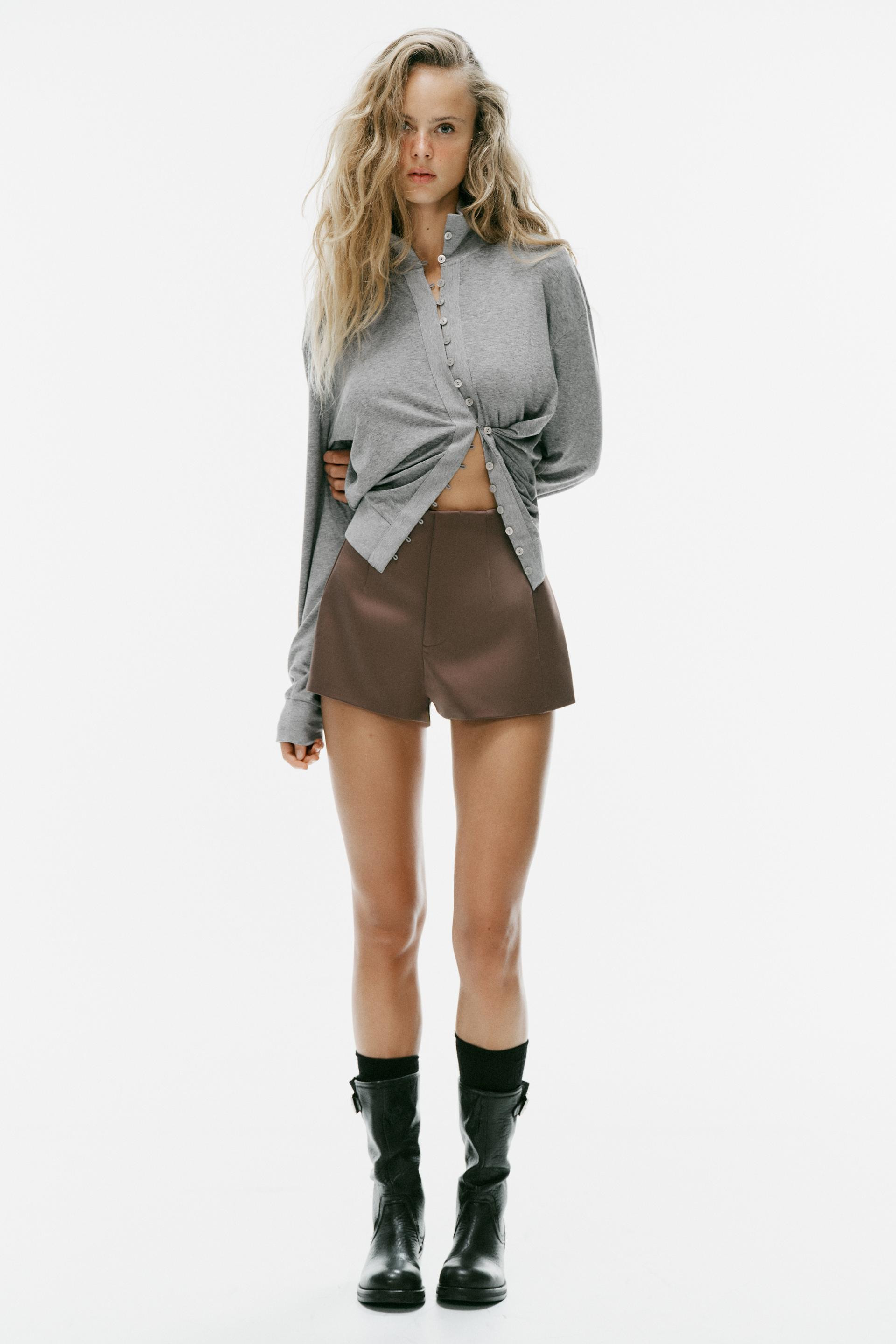 SATIN MINI SHORTS | Zara US