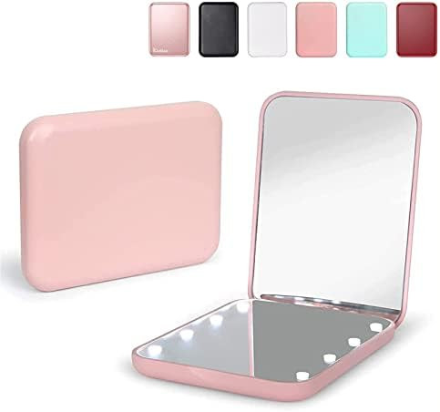 Amazon.com : Kintion Pocket Mirror, 1X/3X Magnification LED Compact Travel Makeup Mirror, Compact... | Amazon (US)