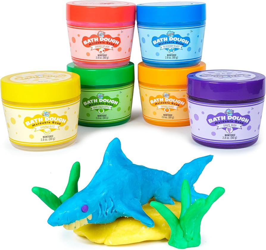 Tub Works® Bath Dough™ Moldable Kids Soap Bath Toy, Variety 6 Pack | Shape, Mold & Create Bath... | Amazon (US)
