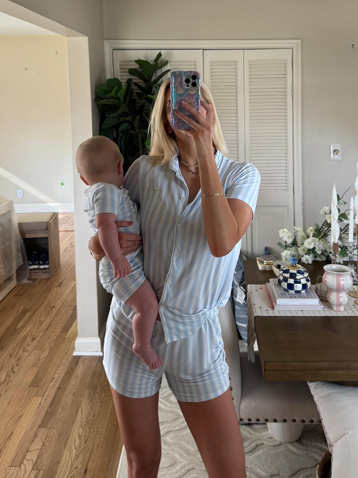 Momma and baby matching pajamas Wearing size small and Hayden in 12m #founditonamazon #babyclothes #amazonfashion | Amazon (US)