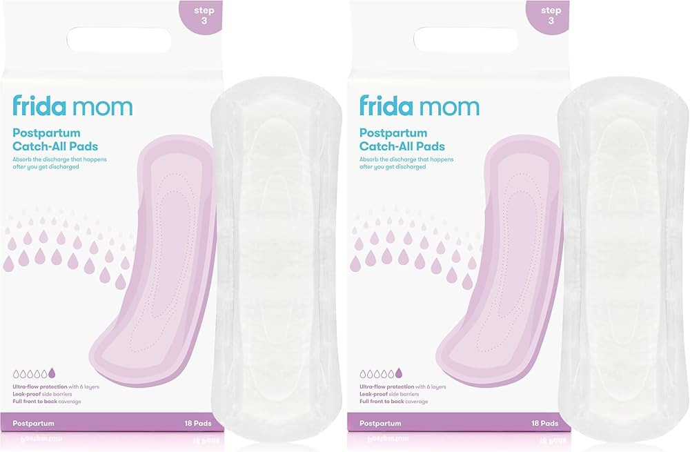 Frida Mom Postpartum Pads, Leak Proof Feminine Care Maxi Pads, 6 Layers of Protection for Maximum... | Amazon (US)