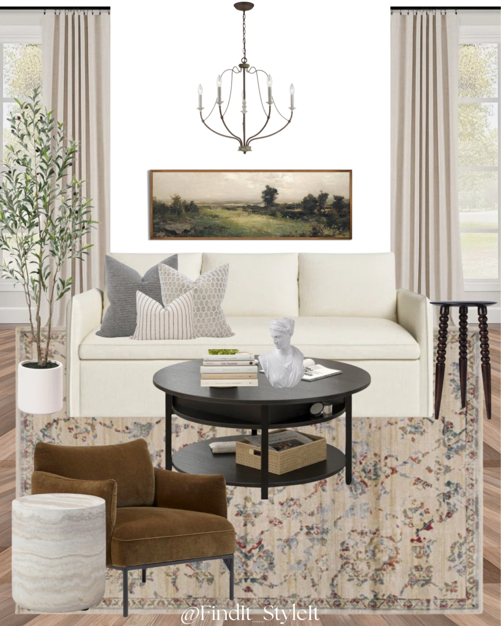 Living room featuring a traditional sofa, round coffee table, chandelier, and a stunning oriental rug. 

#ltkhome #rug #livingroom #coffeetable #homedecor #springrefresh #livingroomrefresh

#LTKsale #LTKcasa #LTKcanada