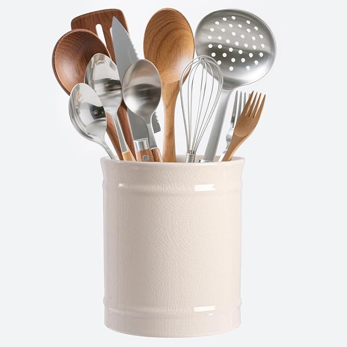 SZUAH Kitchen Ceramic Utensil Holder, Larger Capacity Utensil Crock, for Kitchen Counter top & Di... | Amazon (CA)