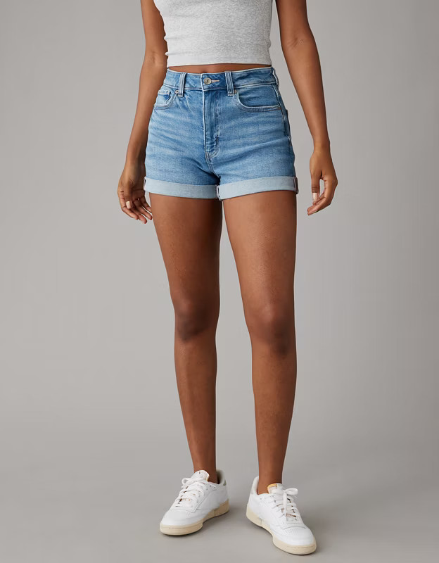 AE Stretch Denim Mom Short | American Eagle Outfitters (US & CA)
