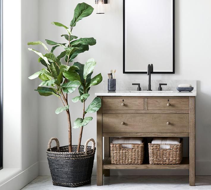 Faux Potted Fiddle Leaf Trees | Pottery Barn (US)