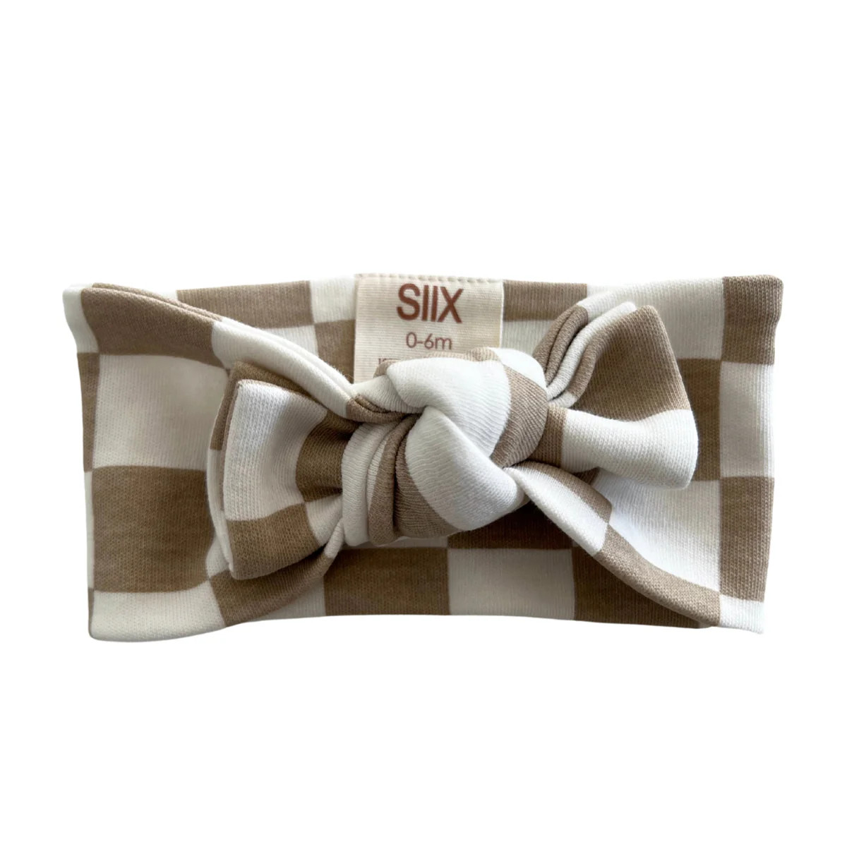 Tiramisu Checkerboard / Organic Bow | SpearmintLOVE