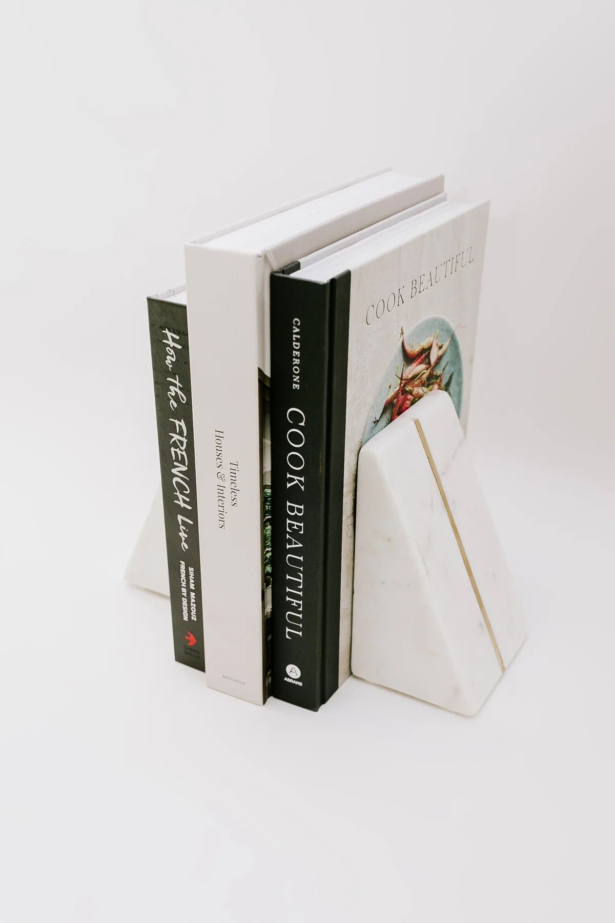 Kellin Marble + Gold Bookend Set | THELIFESTYLEDCO