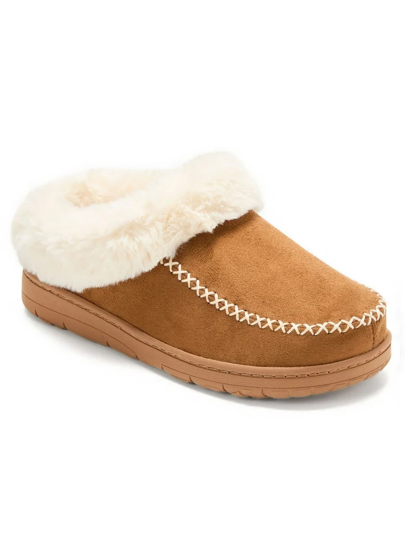 Dearfoams Cozy Comfort Women's Moc Toe Clog Slippers | Walmart (US)
