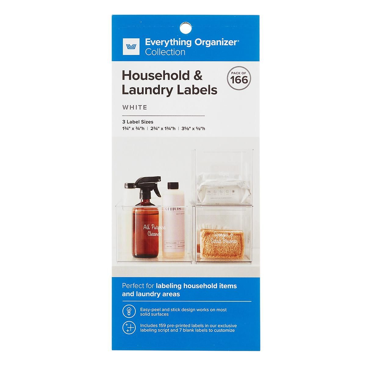 Everything Organizer Household & Laundry Labels | The Container Store
