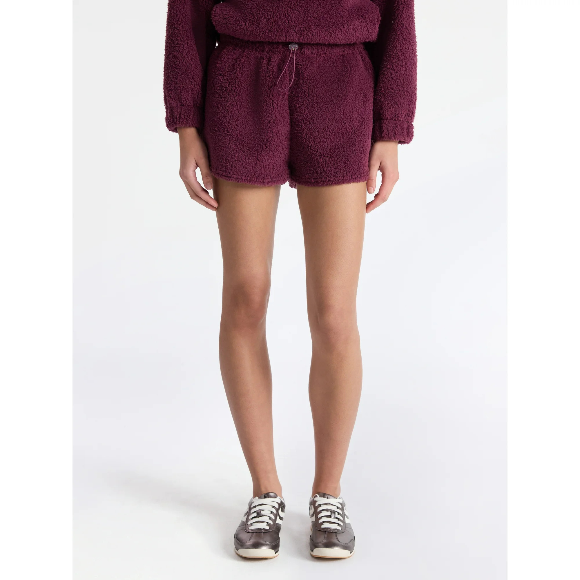 No Boundaries Plush Bungee Cord Shorts, Women's | Walmart (US)