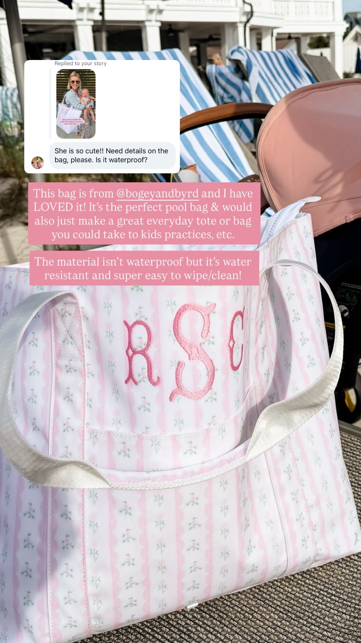 How cute is this bag?! This would make such a great gift for a new or expecting mom!

Loverly Grey, diaper bag, pool bag, beach bag, tote bag, monogrammed bag

#LTKKids #LTKmomlife