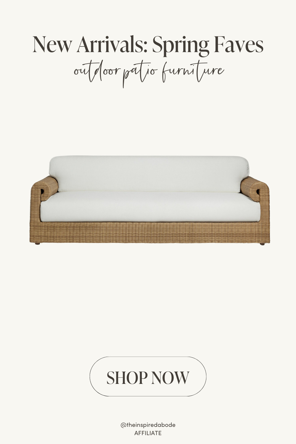 This woven, sculptural outdoor sofa with plush cushions brings living-room comfort to your patio. It's perfect for creating a cozy outdoor seating area for relaxing or entertaining! 

 #LTKSpringSale #LTKSeasonal #LTKHome