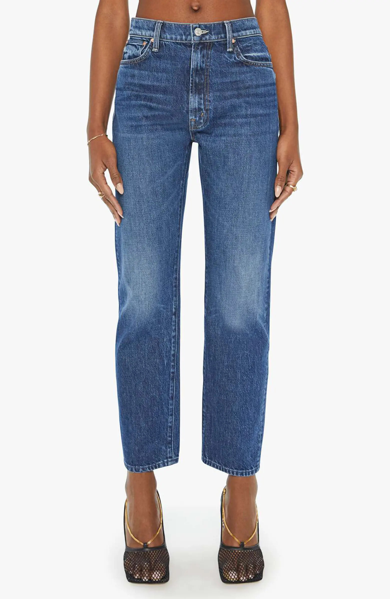 MOTHER The Ditcher Zip Flood Straight Leg Jeans | Nordstrom | Nordstrom