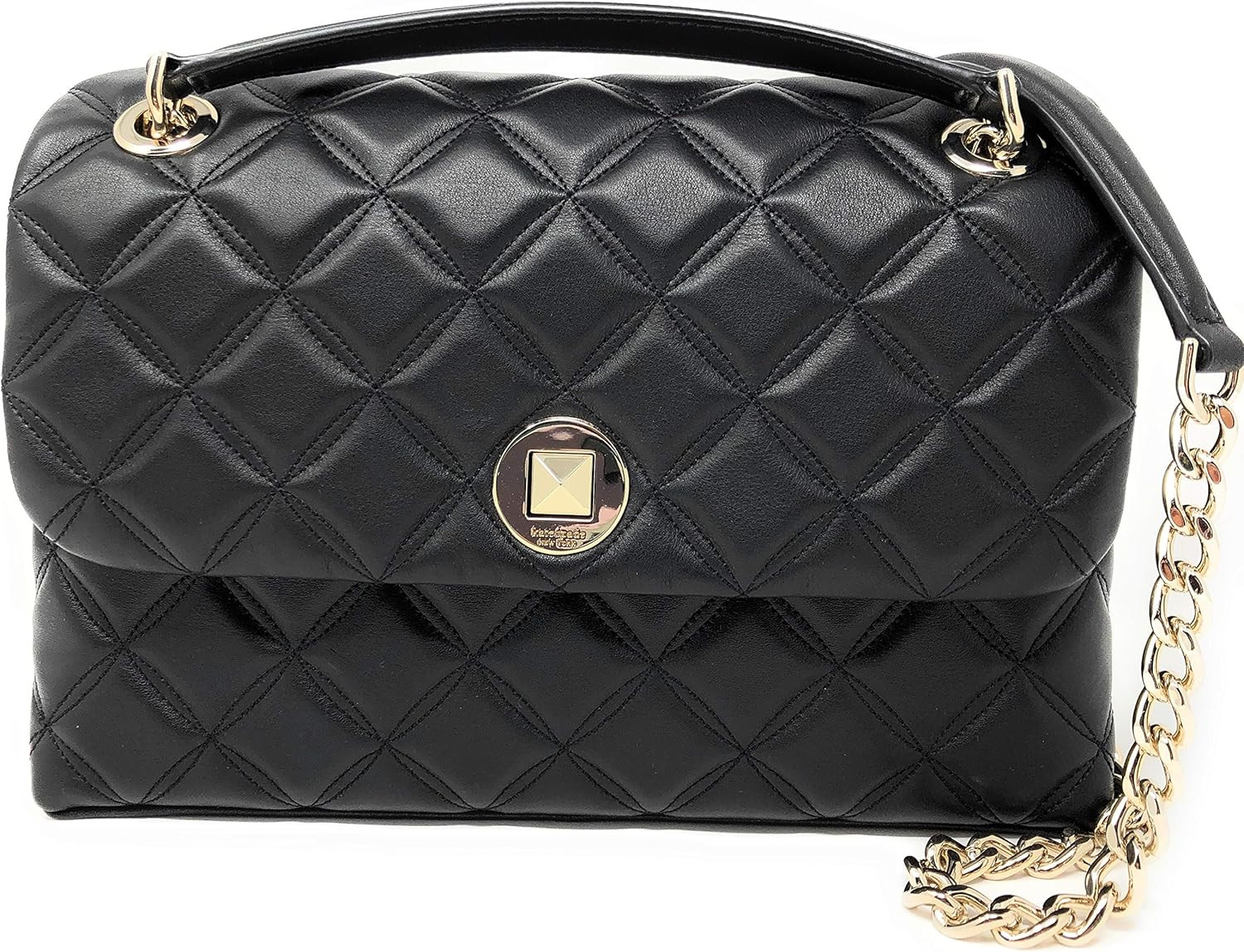 Kate Spade New York Natalia Medium Flap Cossbody/Shoulder Bag - Black | Amazon (US)