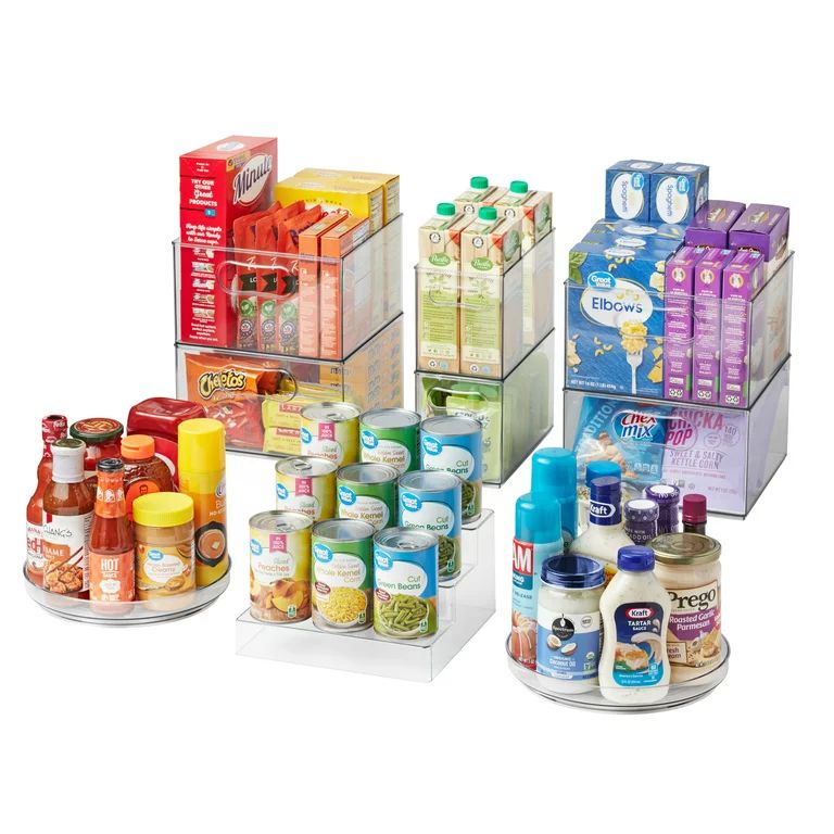 The Home Edit 11 Piece Pantry Edit, Clear Plastic Modular Storage System - Walmart.com | Walmart (US)