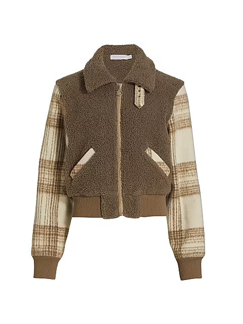 Bobbi Sherpa Bomber Jacket | Saks Fifth Avenue