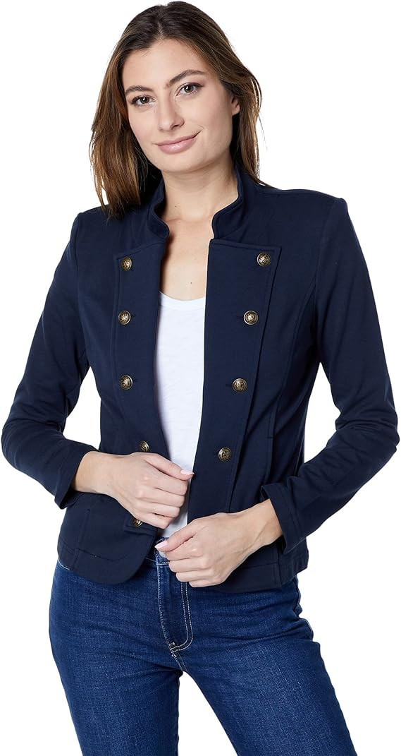 Tommy Hilfiger Womens Casual Band Jacket, Fall Fashion, Sky Capt, X-Large | Amazon (US)