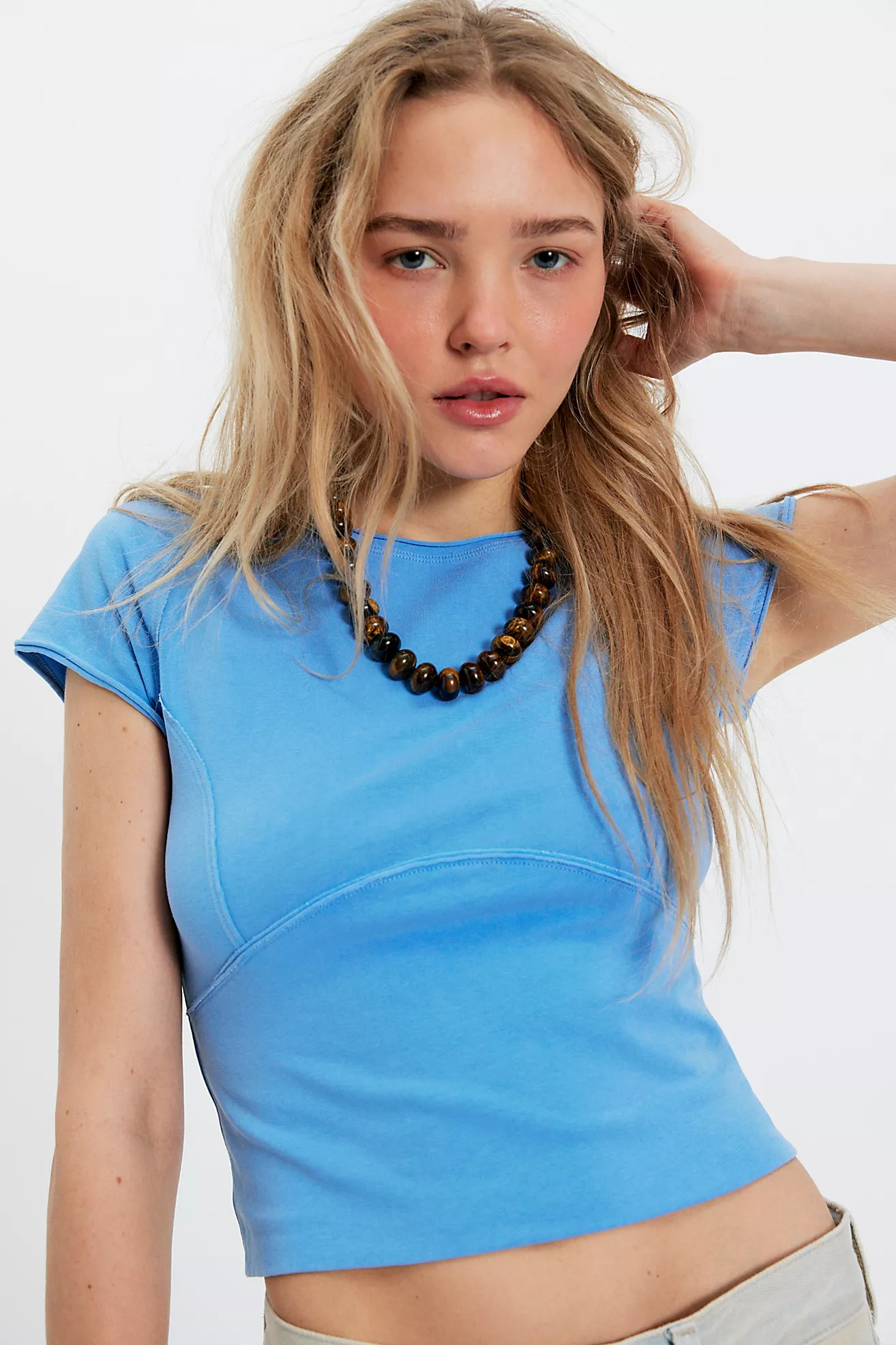 We The Free Protagonist Cropped Cap Sleeve Tee | Free People (Global - UK&FR Excluded)
