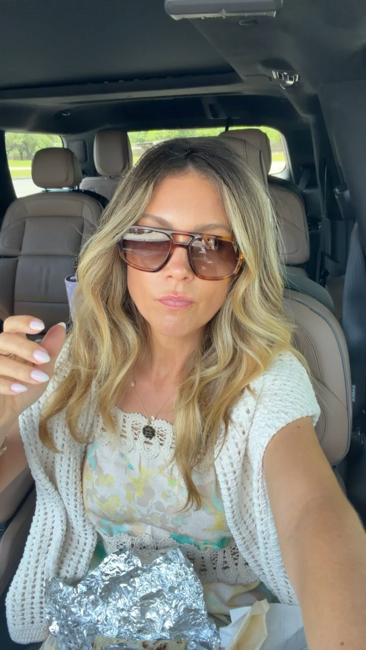 Grabbed some 🌮 for lunch in the car and got some cute new sunglasses from Revolve! It’s a good day!!

#LTKootd #LTKOver40 #LTKPetite