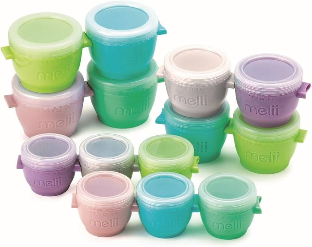 This item:  melii Snap & Go Baby Food Storage Containers with lids, Snack Containers, Freezer Saf... | Amazon (US)