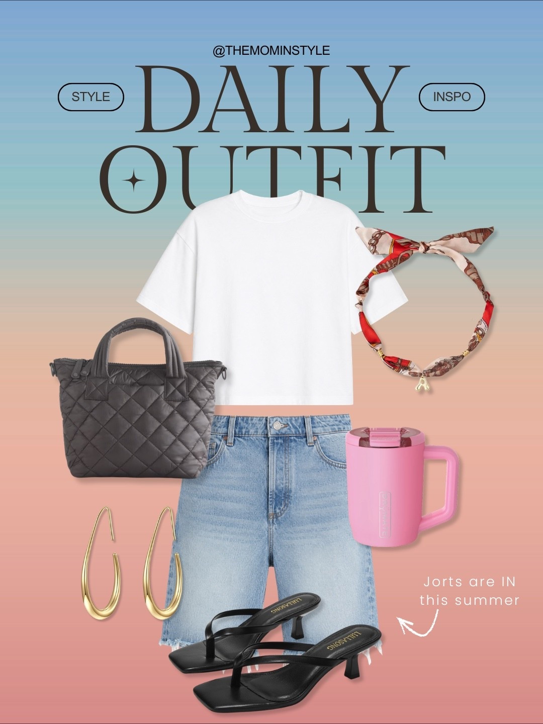 My kind of everyday summer outfit lately. Simple basics with elevated accessories always wins. Jorts are definitely having a moment this season, and I love dressing them up with a heel, gold jewelry, and a cute bag for an effortless chic look.

summer outfit inspo, jorts outfit ideas, casual chic style, elevated basics, denim shorts outfit, everyday summer fashion, amazon fashion finds, oversized tee outfit, summer accessories, trendy summer outfits, neutral outfit inspo, effortless style ideas, themominstyle

#LTKootd #LTKSeasonal #LTKBeauty