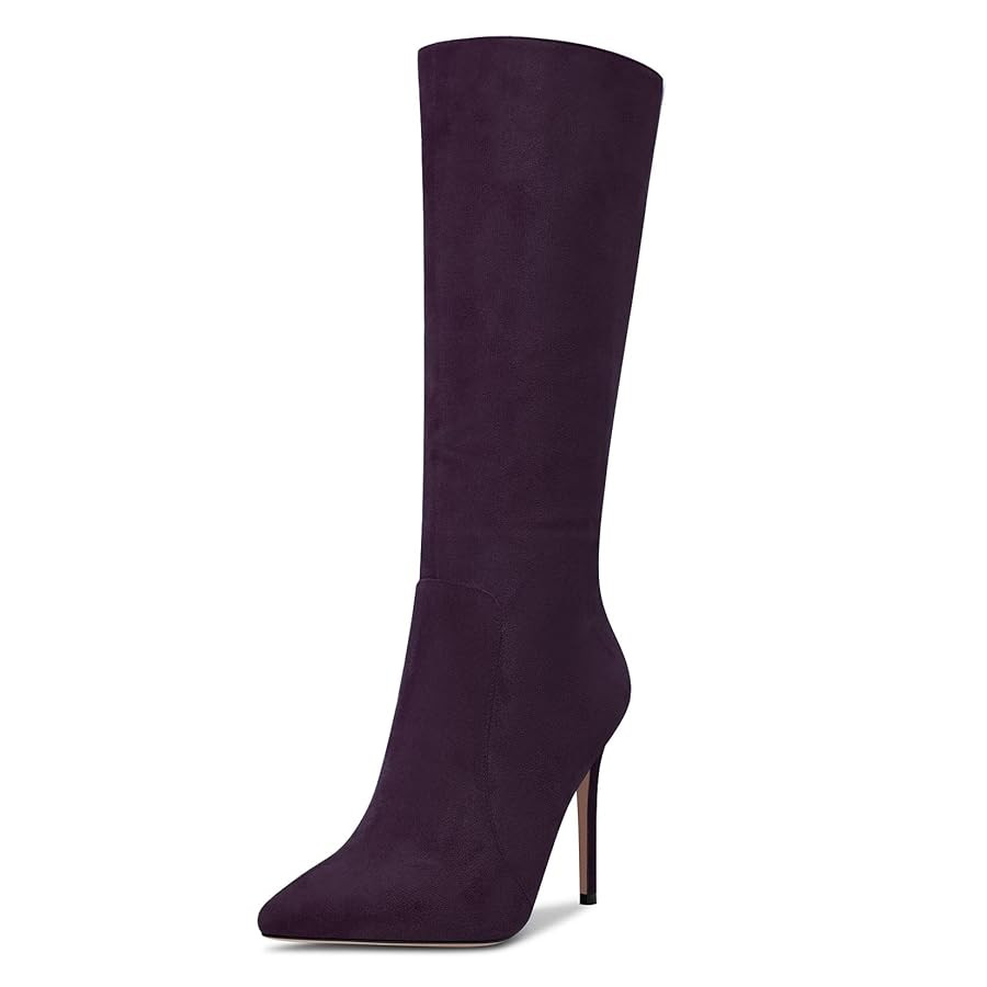 Castamere Womens Knee High Boots High Heels Elegant Pointy Toe Stilettos Boot with Zipper 10CM He... | Amazon (US)