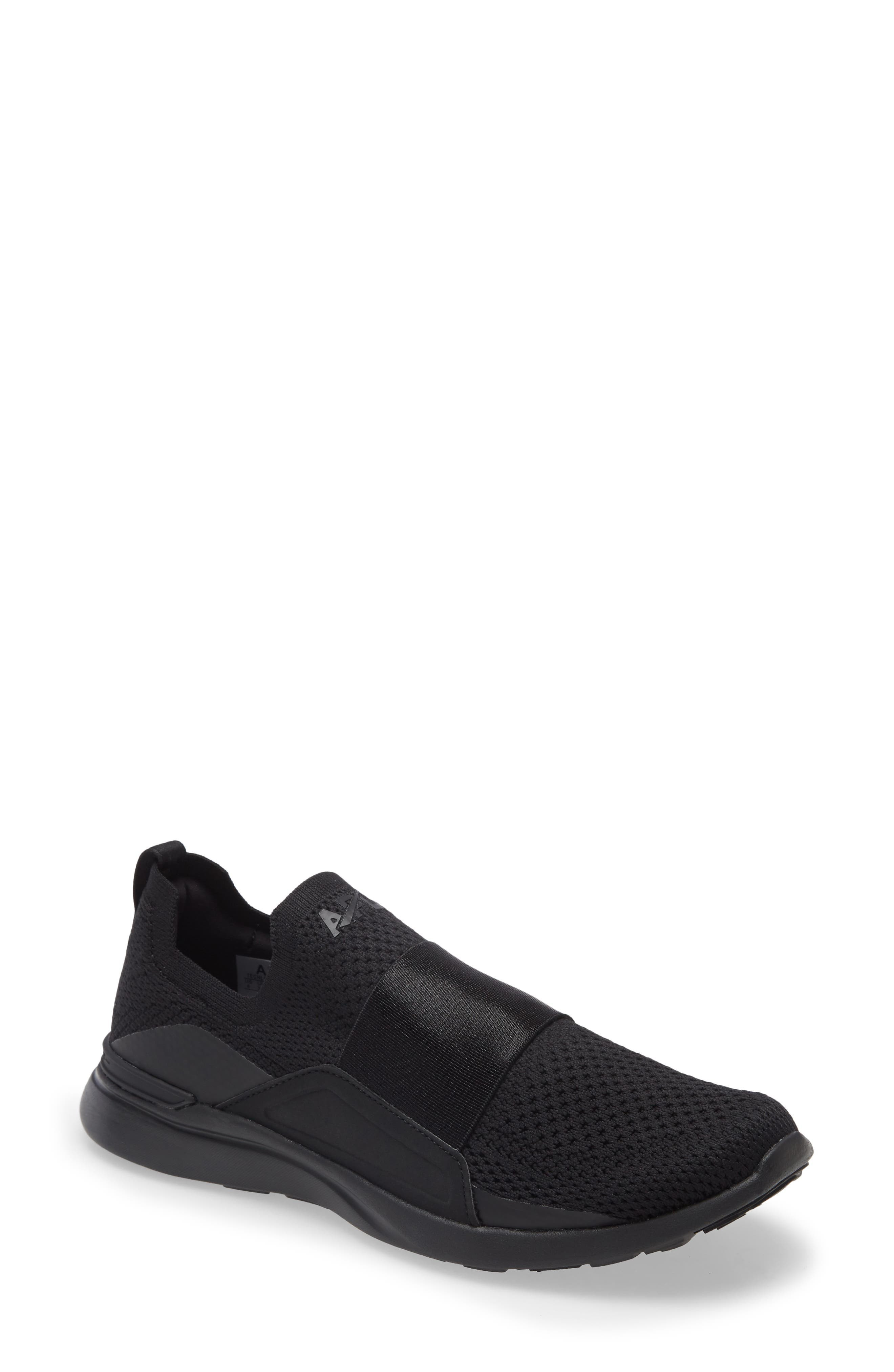 APL TechLoom Bliss Knit Running Shoe in Black/White at Nordstrom, Size 7 | Nordstrom
