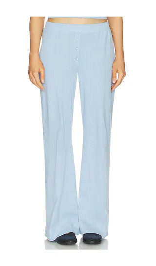 Pointelle Lounge Pant in Vintage Blue | Revolve Clothing (Global)
