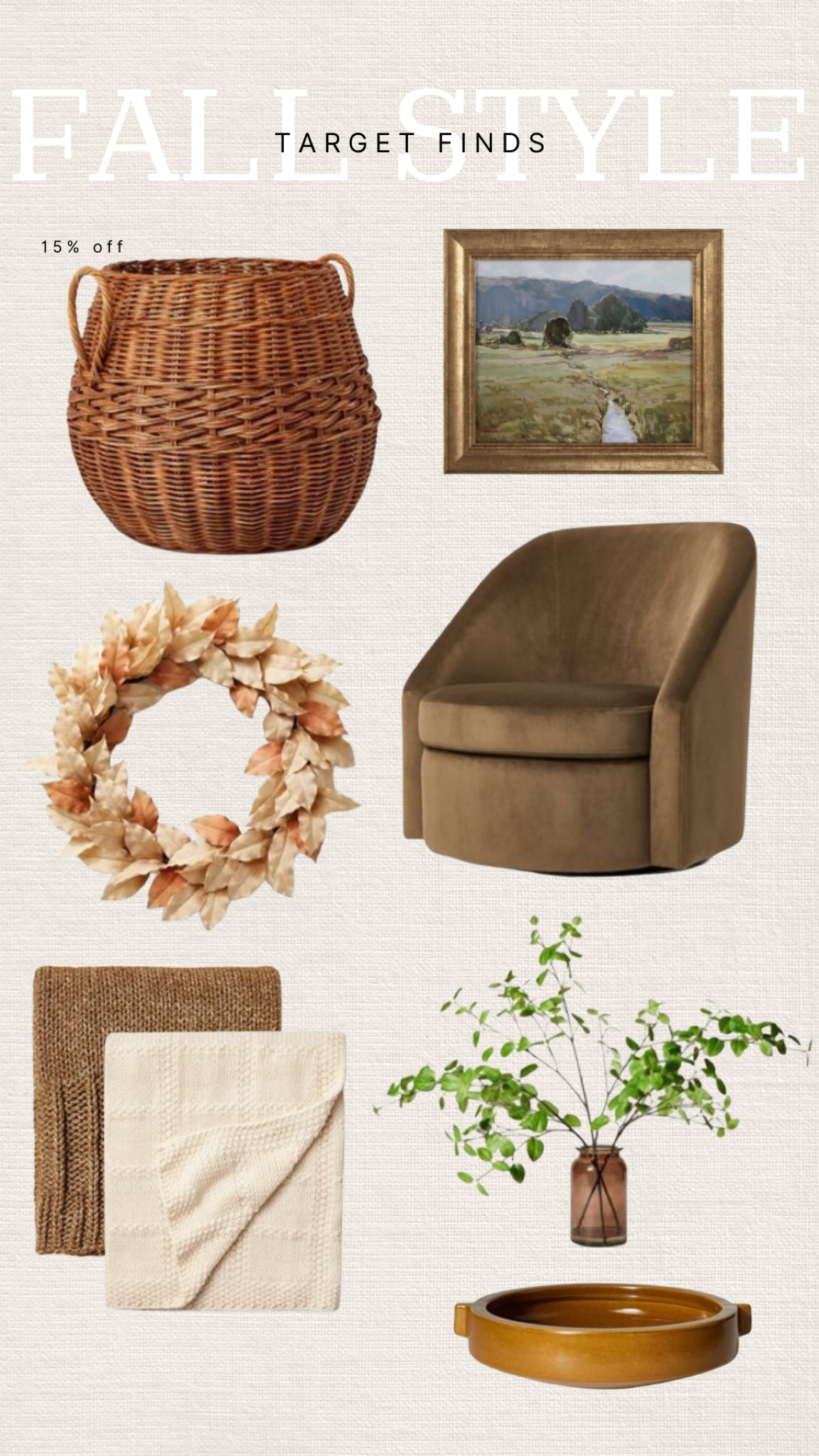 target fall finds #fallfinds #targetstyle #target #fall #targetpartner #targethome #homedecor #fallhomedecor #neutralhomedecor #neutraldecor #falltones 

#LTKunder50 #LTKSeasonal #LTKhome