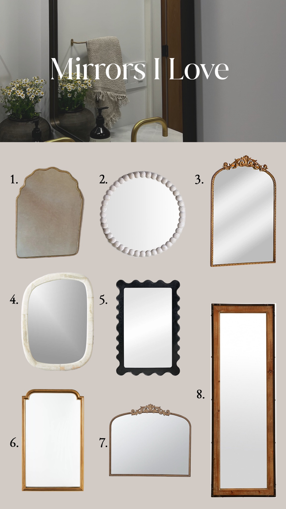 Mirror obsession 🕊️

#LTKHome